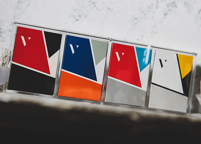 PlayingCardDecks.com-Crystal Playing Card Display 4 Deck Case