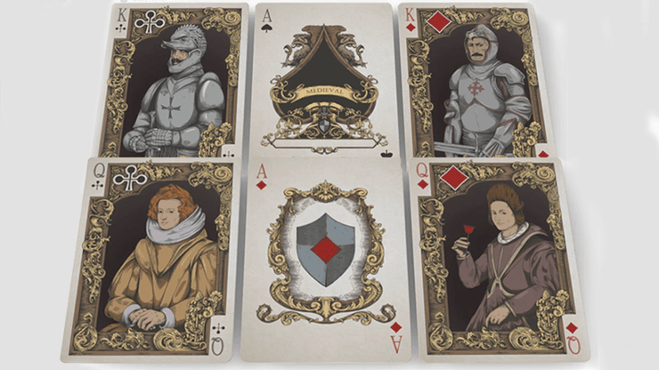 Medieval Card Set Medieval Royal Gilded Playing Cards WJPC – PlayingCardDecks.com