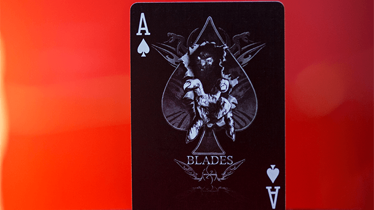 PlayingCardDecks.com-Blades Blood Moon Playing Cards USPCC