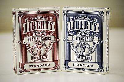 PlayingCardDecks.com-Liberty 2 Deck Set Red & Blue Playing Cards