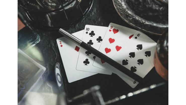 PlayingCardDecks.com-Blackstone Magic Bar Playing Cards & Display Case LPCC