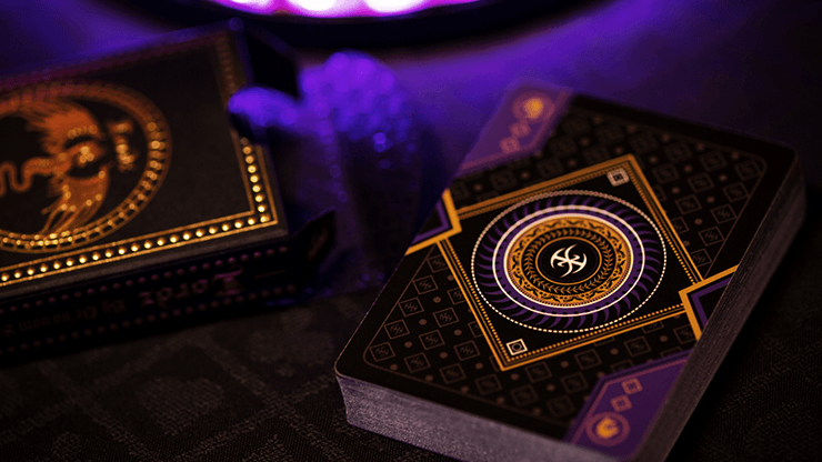 PlayingCardDecks.com-Dark Lordz Deluxe Royale Purple Playing Cards USPCC