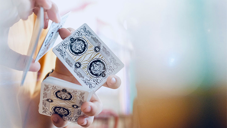 PlayingCardDecks.com-Mantecore Blanc Playing Cards Cartamundi