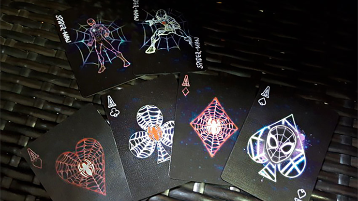 PlayingCardDecks.com-Spider-Man Neon Playing Cards JLCC