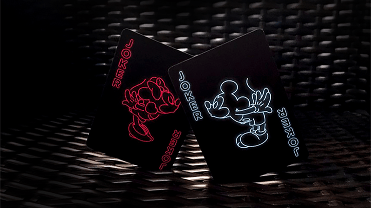 PlayingCardDecks.com-Mickey Mouse Neon Bicycle Playing Cards