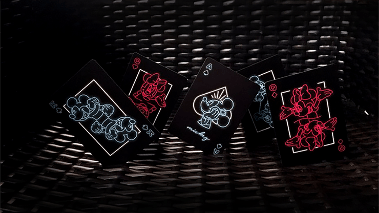PlayingCardDecks.com-Mickey Mouse Neon Bicycle Playing Cards