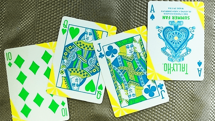 PlayingCardDecks.com-Tally-Ho Summer Fan Cardistry Playing Cards