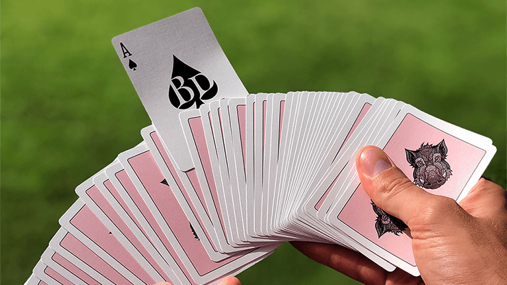 PlayingCardDecks.com-Wild Reserve Pink Boar Playing Cards USPCC