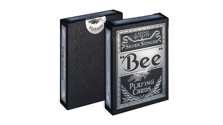 PlayingCardDecks.com-Bee Silver Stinger Playing Cards