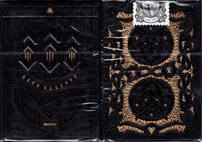 PlayingCardDecks.com-666 Dark Reserve Gold Foil Playing Cards Cartamundi