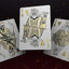 PlayingCardDecks.com-666 Greedy Gold & Skeletal Silver Gilded Playing Cards 2 Deck Set