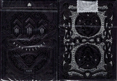 PlayingCardDecks.com-666 Silver Dark Reserve Playing Cards Cartamundi