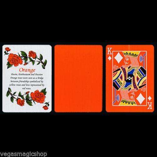 PlayingCardDecks.com-Reverse Fan Orange Back Tally-Ho Playing Cards Deck