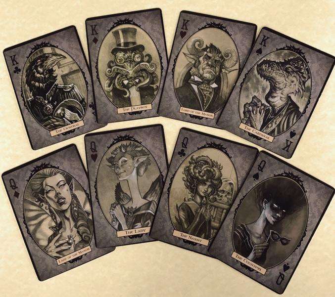 PlayingCardDecks.com-Thornclaw Manor Monster Family Playing Cards