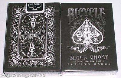 PlayingCardDecks.com-Black Ghost Bicycle Playing Cards