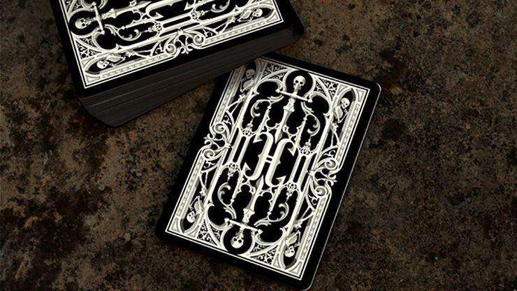 PlayingCardDecks.com-Grotesk Macabre Black Playing Cards EPCC