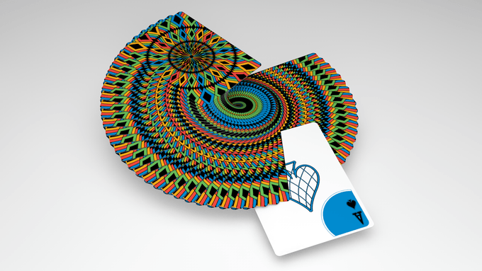 PlayingCardDecks.com-Rainbow Illusion V2 Playing Cards LPCC