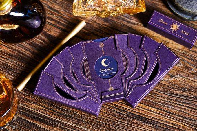 PlayingCardDecks.com-Violet Luna Moon Deluxe 2 Deck Set (Classic & Deluxe) Playing Cards USPCC