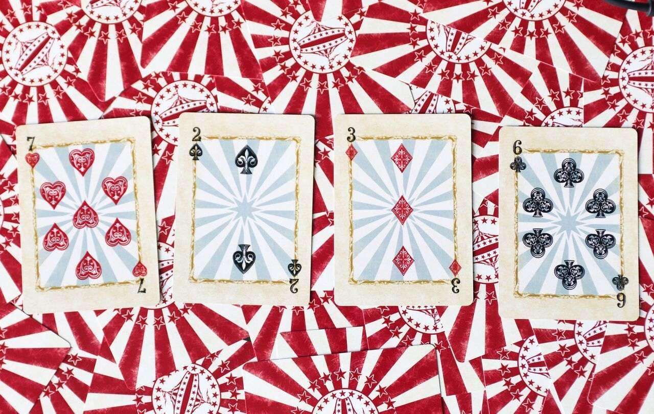 PlayingCardDecks.com-Circus Nostalgic Red Gilded Playing Cards USPCC