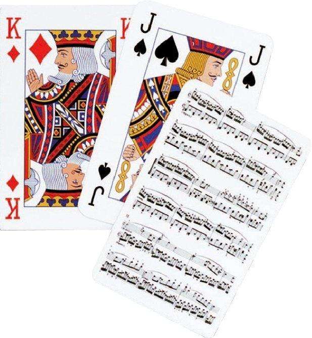 PlayingCardDecks.com-Music White Playing Cards Piatnik