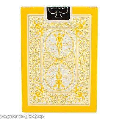 PlayingCardDecks.com-Yellow Reversed Back Bicycle Playing Cards Deck