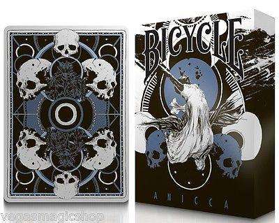 PlayingCardDecks.com-Anicca Metallic Blue Bicycle Playing Cards Deck