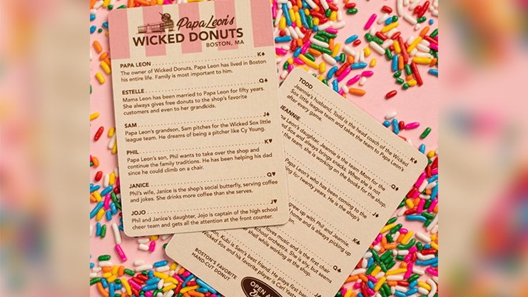 Papa Leon's Wicked Donuts Playing Cards LPCC