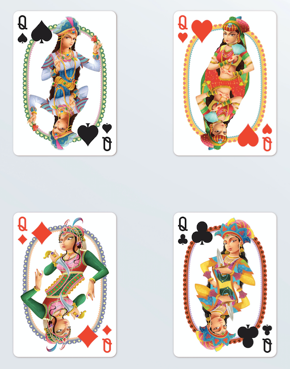 PlayingCardDecks.com-Bharata v2 Playing Cards WJPC