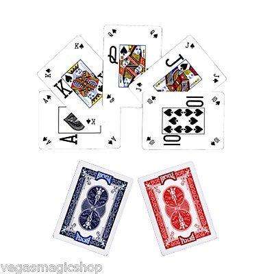 PlayingCardDecks.com-Pro Poker Peek Red & Blue 2 Deck Set Bicycle Playing Cards Poker Size