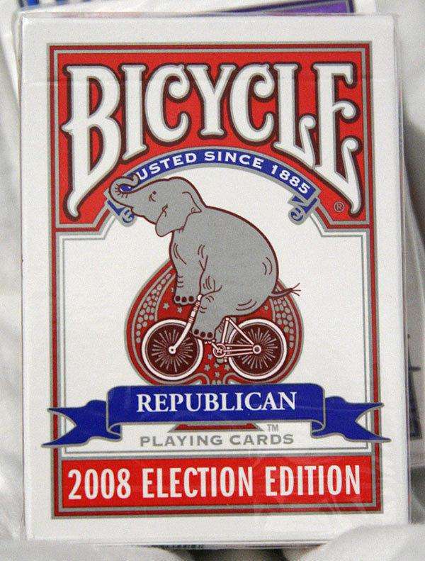 PlayingCardDecks.com-Republican Red 2008 Election Bicycle Playing Cards Deck