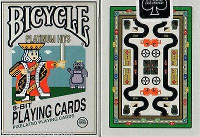 PlayingCardDecks.com-8-Bit Platinum Hits Pixelated Bicycle Playing Cards Deck
