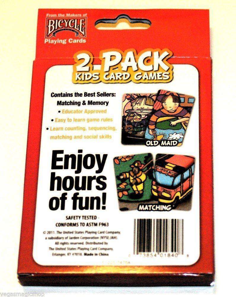 PlayingCardDecks.com-2 Pack Kids Card Games Playing Cards - Matching & Old Maid
