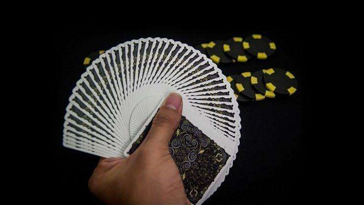 PlayingCardDecks.com-Luxx Shadow Gold v2 Playing Cards LPCC