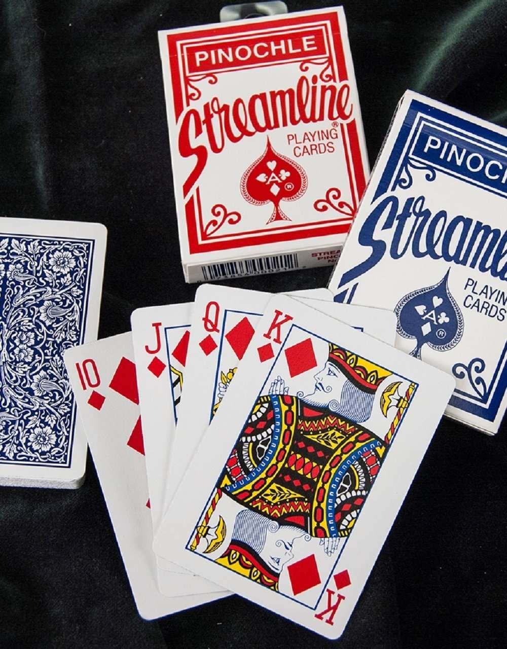 PlayingCardDecks.com-Pinochle Streamline Playing Cards 2 Deck Set USPCC