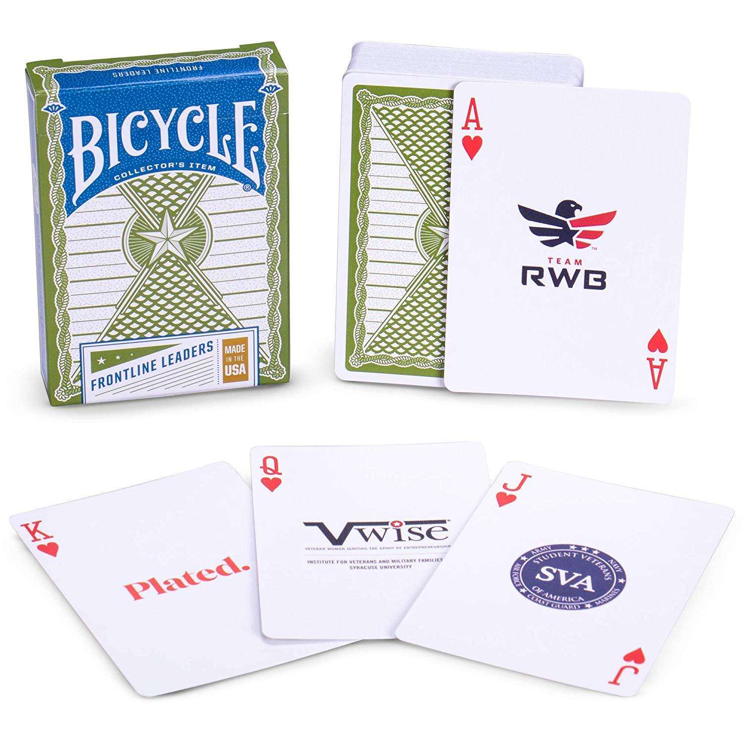 PlayingCardDecks.com-Frontline Leaders Bicycle Playing Cards