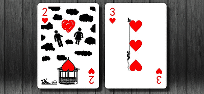 PlayingCardDecks.com-Pipmen Red Playing Cards Deck LPCC