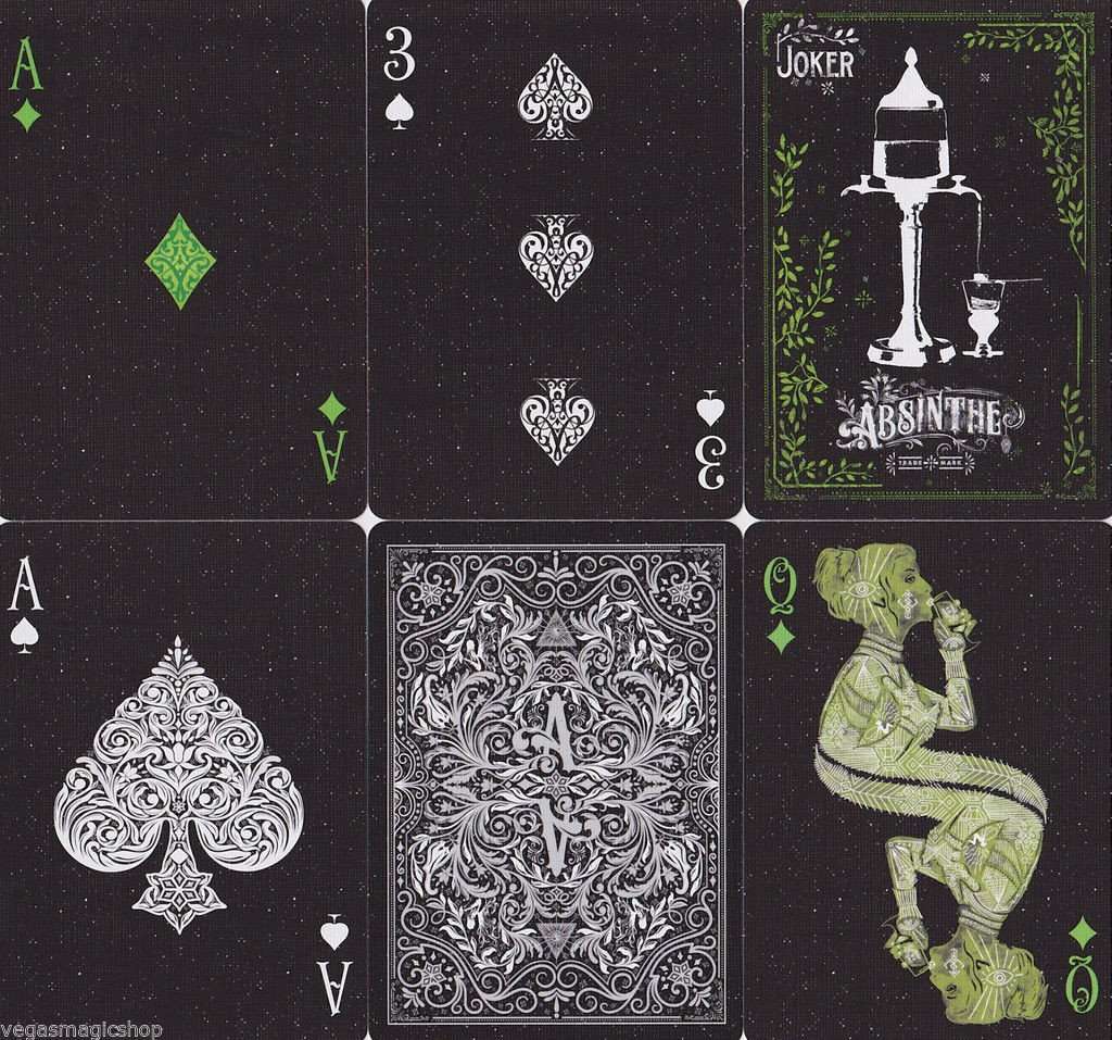 PlayingCardDecks.com-Absinthe v2 Playing Cards USPCC