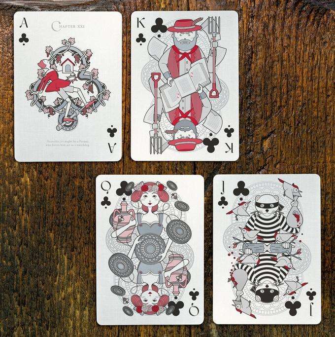 PlayingCardDecks.com-Pinocchio Vermilion Red Playing Cards USPCC