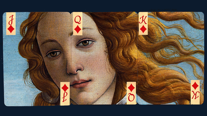 PlayingCardDecks.com-Birth of Venus Puzzle Playing Cards USPCC
