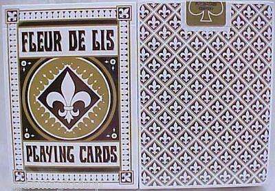 PlayingCardDecks.com-Fleur De Lis Black Playing Cards Deck