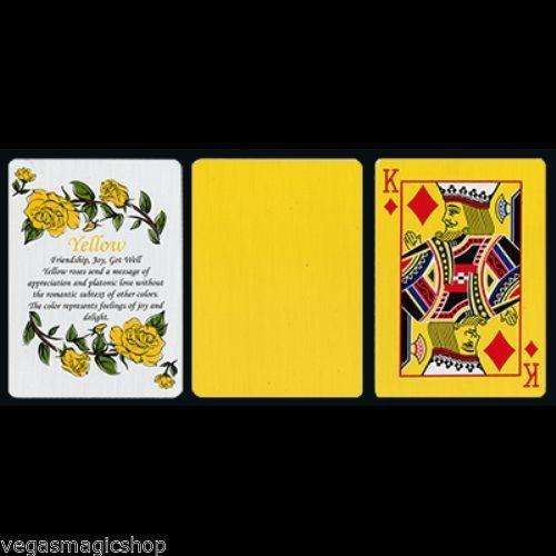 PlayingCardDecks.com-Reverse Fan Back Yellow Tally-Ho Playing Cards