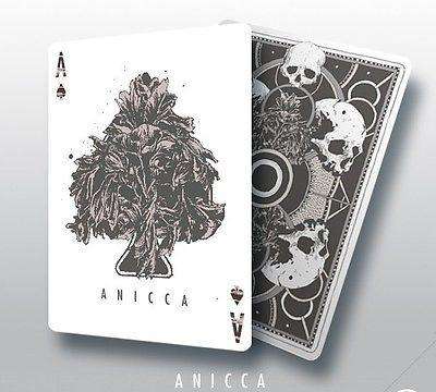 PlayingCardDecks.com-Anicca Silver Playing Cards Deck