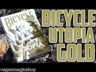 PlayingCardDecks.com-Utopia Gold Bicycle Playing Cards Deck