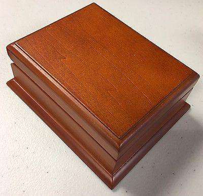 PlayingCardDecks.com-Pecan Wood Finish Executive Playing Card Box