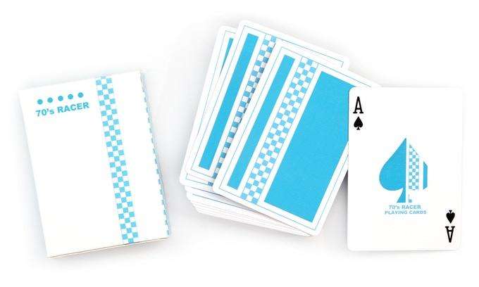 PlayingCardDecks.com-70's Racer Cardistry Playing Cards USPCC - Red & Blue: Blue