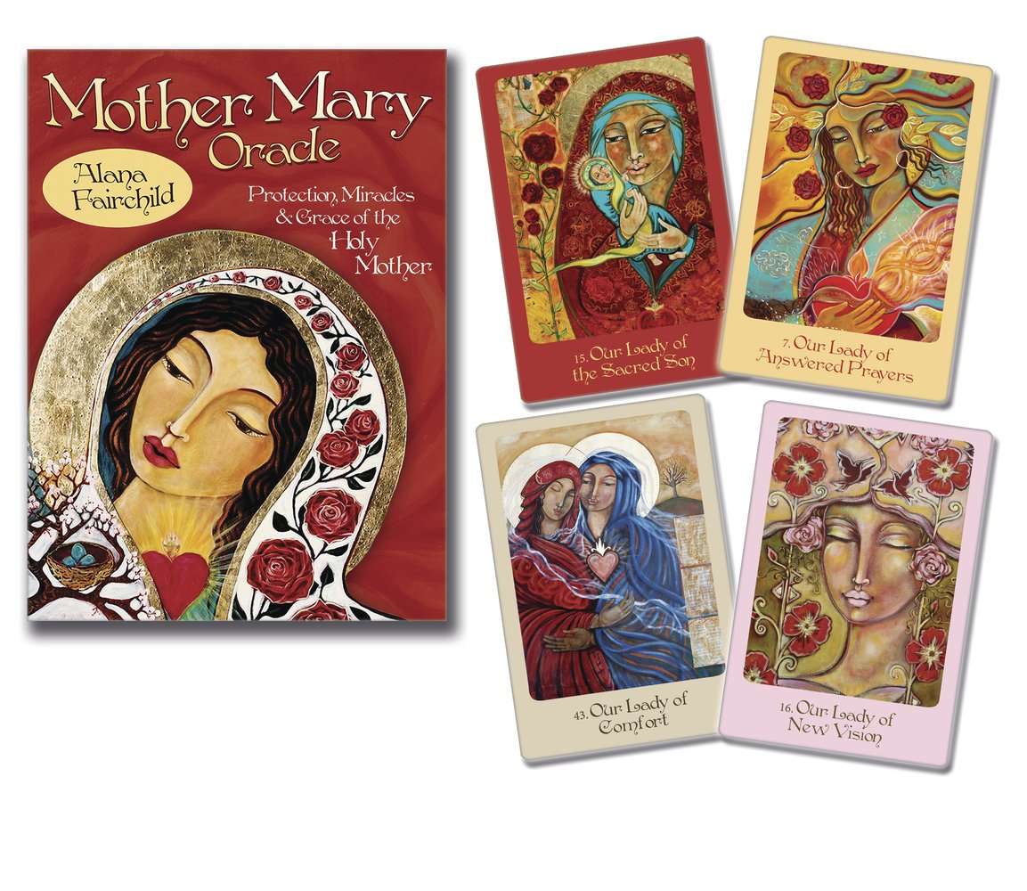 PlayingCardDecks.com-Mother Mary Oracle Deck - 44 Cards & 192 Page Guidebook