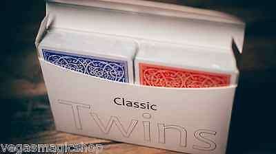 PlayingCardDecks.com-Classic Twins Red & Blue 2 Deck Set Playing Cards