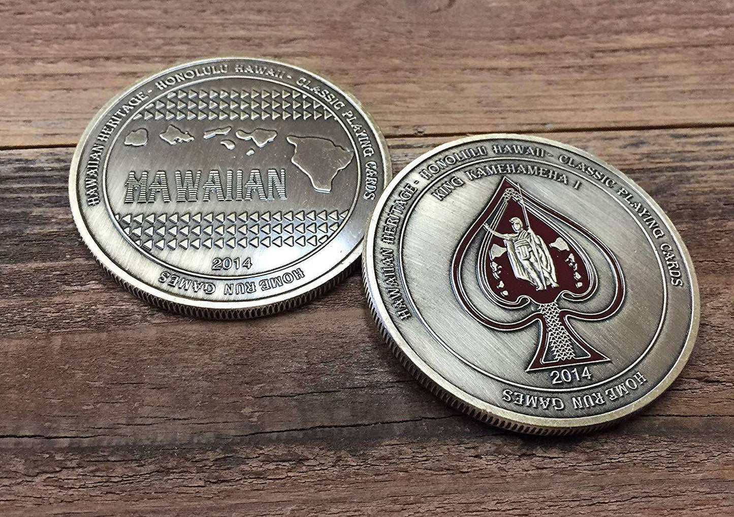 PlayingCardDecks.com-2" Dealer Coins by Home Run Games: Hawaiian