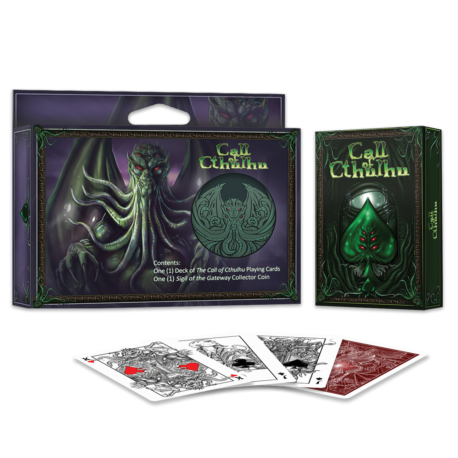 Call of Cthulhu Playing Cards Collectible Coin