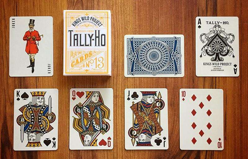 PlayingCardDecks.com-Tally-Ho Kings Wild Blue Playing Cards